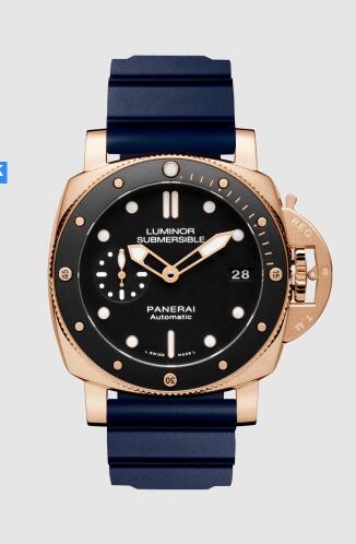 Panerai Submersible 42mm Replica Watch PAM00684 CAOUTCHOUC DARK BLUE